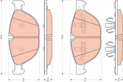 Set placute frana,frana disc BMW X6 (E71, E72) (2008 - 2014) TRW GDB1728 foto
