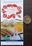 MONEDA UNGARIA CU PLINT DE PREZENTARE - 3000 FORINT 2025 - FATA HARNICA SI FATA LENESA - PROOF - MAI RARA
