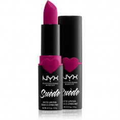 NYX Professional Makeup Suede Matte Lipstick ruj mat culoare 12 Clinger 3.5 g