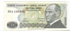 Bancnota 10 lirasi 1970 - Turcia