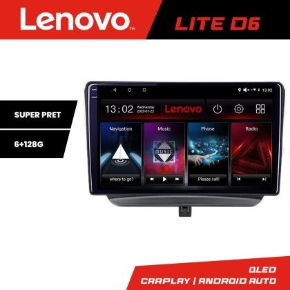 Navigatie Ford Turneo Courier Transit Courier 2014-2021 Lenovo QLED Octa core 6+128 DSP Wifi 5Ghz Android radio gps internet kit-turneo+LITE-9-6+128 C