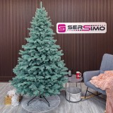 Brad artificial Christmas Deluxe by Sersimo, Kovalivka Select argintiu, integral 3D, 230 cm