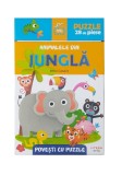 Povesti cu puzzle. Animalele din jungla, Litera