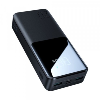 Baterie Externa Joyroom, 20000mAh, 22.5W, QC + PD, 1 x USB-C - 2 x USB-A, Neagra JR-QP192 foto