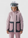 Geacă de schi membrana 8000 pentru fete - roz, 4F Sportswear
