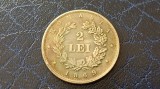 Romania -2 Lei 1869-Replica dupa 2 lei 1869