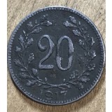 MNDSTR AUT201 - Austro-Ungaria - 20 heller 1917