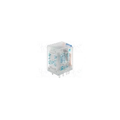 Releu electromagnetic, 24V DC, 10A, DPDT, serie LB2, Recoy/RAYEX ELECTRONICS - LB2HN-24VDTS