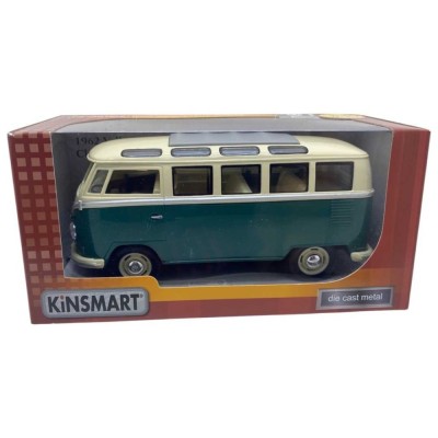 Macheta Volkswagen Samba Bus 62, verde 1/24 foto