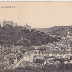 CP salutari din SIGHISOARA Schaessburg stamp kommando der heeresfront ND(1917)