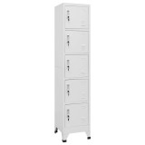 Cumpara ieftin Fiset, gri deschis, 38x40x180 cm, otel