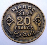 2.237 MAROC MOHAMMED V 20 FRANCS FRANCI 1371/1952, Africa, Bronz-Aluminiu