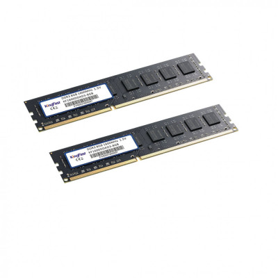 Memorie RAM 16GB (2X8GB) DDR3, Frecventa 1600Mhz, 1.5V, Kingfast, Cl 11, Negru, Noua foto
