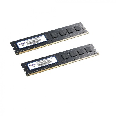 16GB RAM (2X8GB) DDR3, Frecventa 1600Mhz, 1.5V, Kingfast, Cl 11, Negru, Noua foto