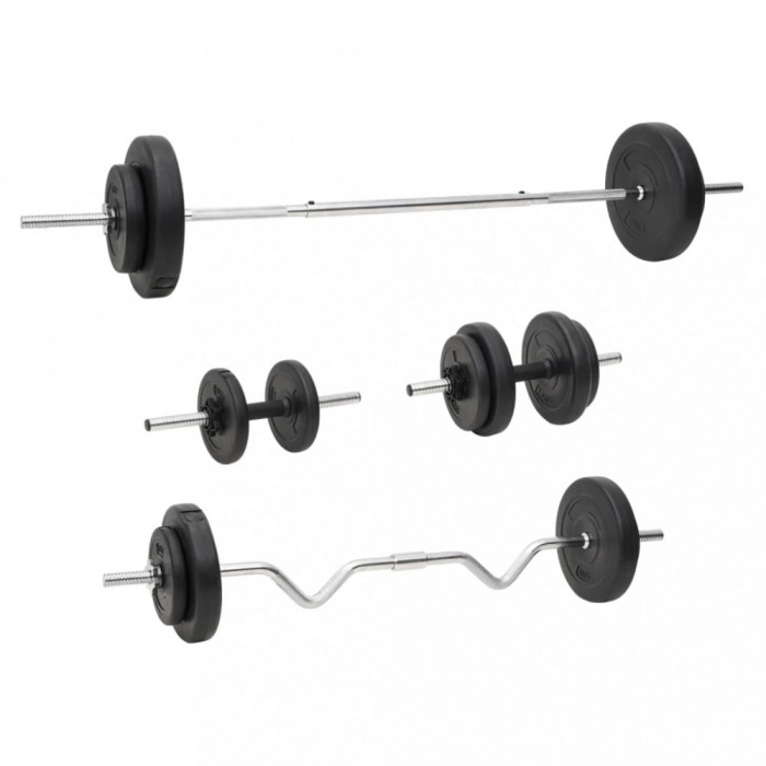 vidaXL Discuri de greutate pentru haltere și gantere, 60 kg 3145028