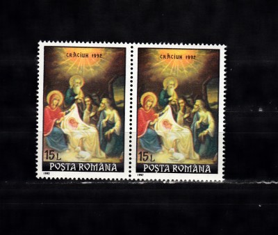 A11 TX9 14 - 1992 - Craciun - pereche de doua foto