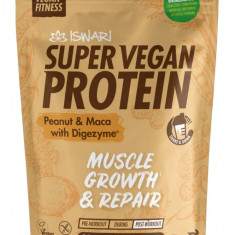 Proteina Super Vegana bio arahide si maca, 400g, Iswari