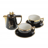 Set negru din ceramica pentru ceai