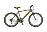 Bicicleta Mtb Polar Wizard 3.0, 26inch, S-M, Frane V-Brake, 18 viteze (Gri/Galben)