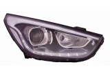 Far Hyundai Ix35 (Lm), 09.2013-2015, partea Dreapta, cu lumina timp de zi tip LED; HiR2+PY21W; electric; fara motor, DEPO