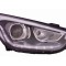 Far Hyundai Ix35 (Lm), 09.2013-2015, partea Dreapta, cu lumina timp de zi tip LED; HiR2+PY21W; electric; fara motor, DEPO