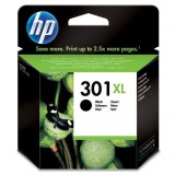 HP original ink CH563EE, HP 301XL, black, 430str.