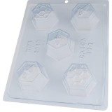 Forma pentru ciocolata BWB 9988, 18.5 x 24 cm, silicon, plastic, transparent