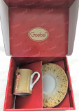 Ceasca / Set - espresso - Goebel - Gustav Klimt - Sărutul - cutie originală