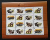 GUINEA BISSAU-FAUNA-BIVOLI-1 M/Sh.(4 X 4V)- NEOBLITERAT -G BIS 303