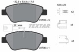 TEXTAR 2370502 Q+ set placute frana,frana disc