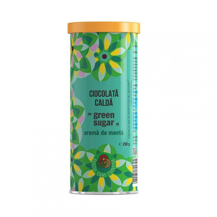 Ciocolata Calda cu Green Sugar si Aroma de Menta 250 grame Remedia