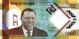 Namibia 60 Dolari 2025 - (comemorativa: 60 de ani de Excelenta) Polimer, P-19 UNC !!!