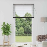 vidaXL Jaluzea pentru Fereastră cu perdele Altele Manual Negru 120 x 220 cm Aluminiu