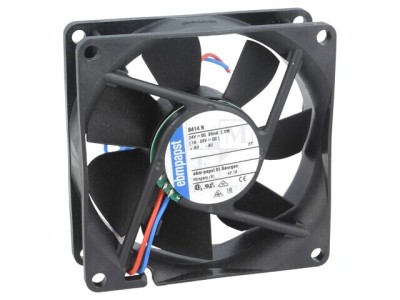 Ventilator axial 24V DC 80x80x25mm 69m3/h 32dBA cu bilă foto