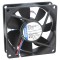 Ventilator axial 24V DC 80x80x25mm 69m3/h 32dBA cu bilă