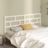 Gossi tablie de pat, alb, 186x4x100 cm, lemn masiv de pin