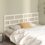 Gossi tablie de pat, alb, 186x4x100 cm, lemn masiv de pin