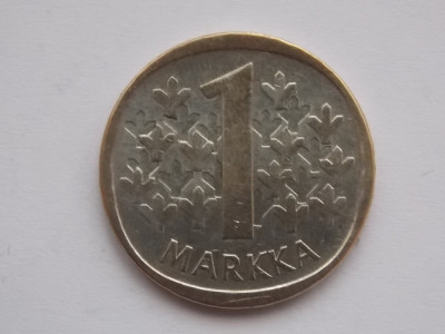 1 MARKKA 1965 FINLANDA-argint foto