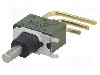 Intrerupator ac&amp;#355;ionat prin apasare, 2 pozitii, mod comutare ON-(ON), SPDT, NKK SWITCHES - M2B15AA5G40