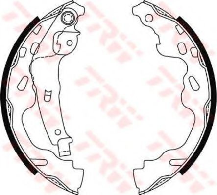 Set saboti frana SUZUKI SWIFT III (MZ, EZ) (2005 - 2016) TRW GS8480