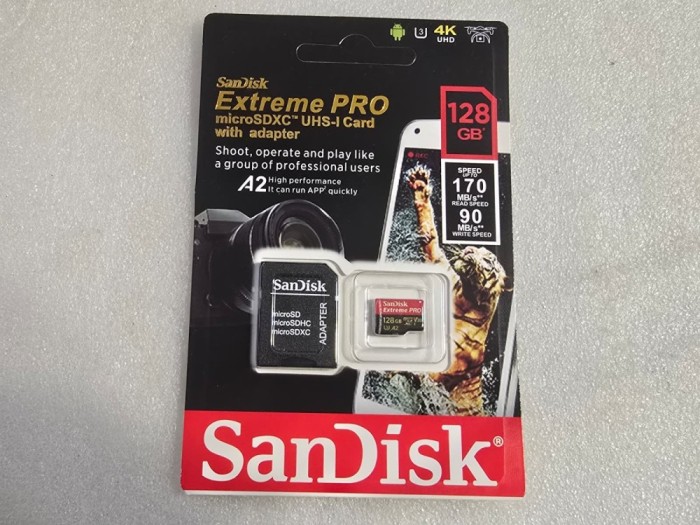 Card memorie SanDisk Extreme PRO 128 GB MicroSDXC UHS-I Class 10