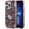 Husa Hello Kitty iPhone 15 Pro Hardcase IML Tags Graffiti, roz, HKHCP15LHDGPTP