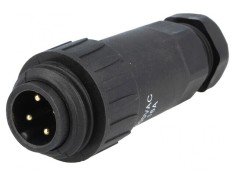 Mufă WA22 tată 4 PIN IP67 16A cu terminal şurub foto