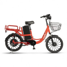 Bicicleta Electrica Tip Scooter Carpat E-Delivery C20314E 20inch, Roti 20 Inch, Frana fata tambur, Frana spate disc, Motor 350W, Autonomie intre 60-80