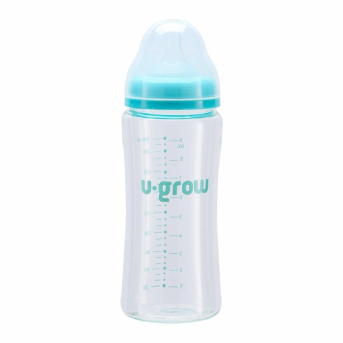 Biberon de sticla 260 ml+2 tetine extra