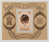 BC590, Grenada 1981, serie nunta regala Lady Diana si printul Charles