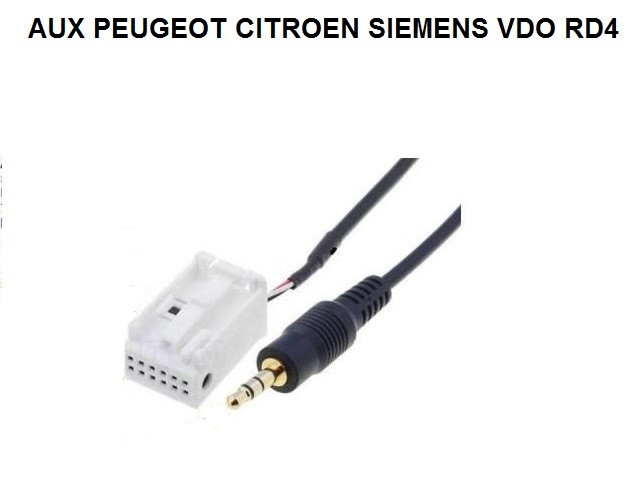 CABLU AUXILIAR AUX PEUGEOT CITROEN SIEMENS VDO RD4 LA JACK