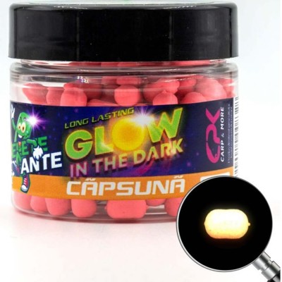 Pelete Flotante CPK Feeder Glow in the Dark, Capsuna, 6mm, 15g foto