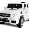 Masinuta electrica pentru copii Mercedes G63 SUV 12V Eva Tyre #ALB