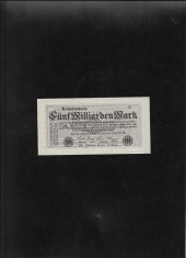 Rar! Germania 5000000000 (5 miliarde) marci mark 1923 B aunc foto